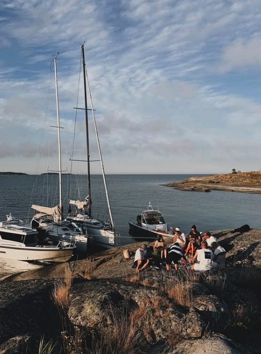 Lunch served on board an archipelago cruise
