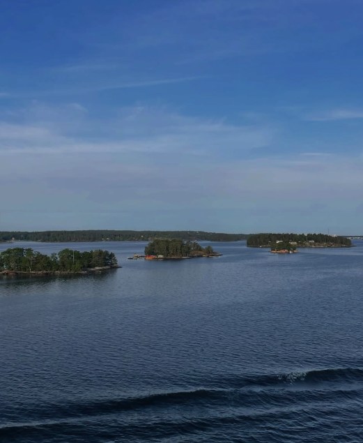 Islands of the Stockholm Archipelago from the air